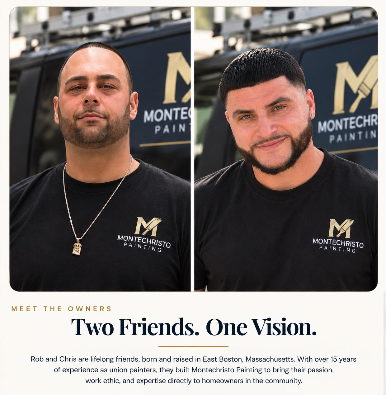 Robert Montemarano and Christopher Prader, co-owners of Montechristo Painting
